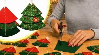 Sew Cute Fabric Christmas Trees | Easy Sew Holiday Decoration