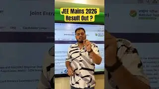 😱Final Answer Key JEE Mains 2026 Out ?  JEE Mains 2026 Result Date ? #shorts