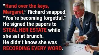 Hand Over The Keys! CFO Tries To Commit Wife To Steal Her Estate, But She Recorded 40 Years Of Lies