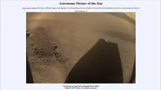 2024 February 10 - The Shadow of Ingenuity's Damaged Rotor Blade