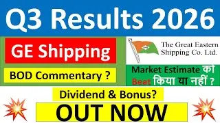 GE Shipping q3 results 2026 | GE Shipping results today | GE Shipping Share News | GE Shipping Share