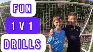 Fun 1 v 1 Drills For Kids | U5, U6, U7, U8, U9, U10, U11 | Football Coaching for Kids