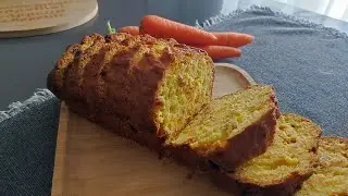 Морковный кекс  с изюмом из самых простых продуктов. Лакомство с каротином