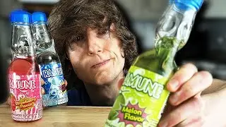 Trying Ramune Soda