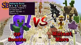 OP Zombie vs Mutant more | Minecraft Mob Battle