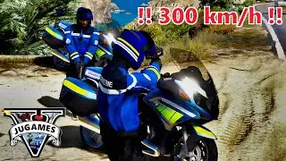 MOTARD GENDARMERIE &Agrave; HAUTE VITESSE [GTA 5 LSPDFR]