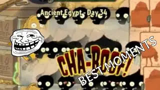 The BEST MOMENTS in the Extra Hard Levels with Lvl 1 Plants Series
