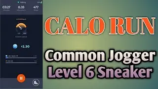 Calo Run Common Jogger Lv 6 Sneaker Gameplay, How many FIT Tokens Can I earn with 0.5 Energy Run
