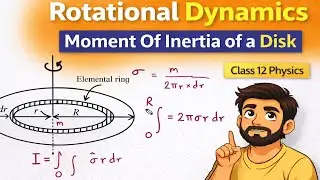 Moment of Inertia of a Disk | Full Derivation | Class 12 Physics | Rotational Dynamics | LearnOpediA
