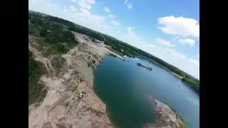 Heewing T1 VTOL over quarry