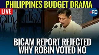 Philippines Senate Budget Drama Live: Robin Padilla Rejects Bicam Report | 2026 Budget Sparks Senate