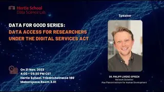 Data for Good Talk: Data Access for Researchers under the Digital Services Act