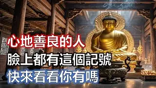 心地善良的人，臉上都有這個記號，快來看看你有嗎？#佛學#智慧#因果