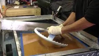 Hydro Dipping water transfer woodgrain steering wheel