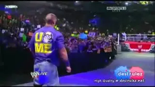 wwe raw 21-03-2011-john cena sets the miz up.