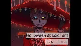 [SpeedPaint] UNDERTALE AU Halloween special art 