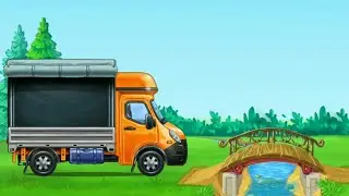 PERMAINAN ALAT BERAT PROYEK | Mobil Truk Pickup Angkut Kayu dan Pagar Jembatan | Gameplay