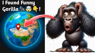 I Found Funny Gorilla 🦍🤯👇 on google map and google earth 🌎 #map #earth #earthlocation2m 