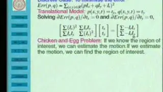 Motion Segmentation and Tracking Part1