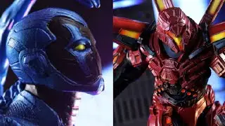 A First Look at Blue Beetle and Conrad Carapax figures from McFarlane Toys | Batman: TDK