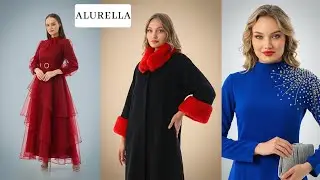 Alurella Try-On Haul | Royal Blue Star Dress, Red Eleanor Dress & Black Faux Fur Coat