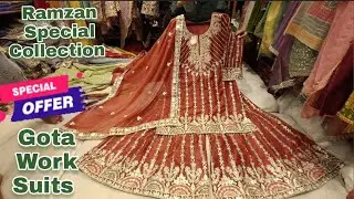 Ramzan Special Premium Quality Trending Partywear, Hand Work, Gota Work Suits at Special Offer Price