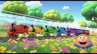 Ten Little Trains Race to Ten | Counting Nursery Rhymes and Kids Songs Collection