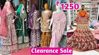 Clearance Sale ₹1250 Bridal Garlish Lehengas Pakistani Russian Palazzo Gharara Suits Discount Prices