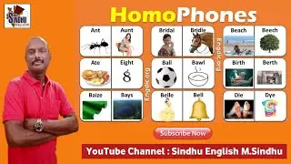 Homophones with sentences / List / Words / examples / homophones usage in TNTET / Competitive Exams