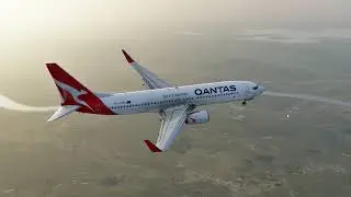 Boeing 737-800X (Zibo Mod) Landing at Newcastle (YWLM) Airport Runway 12 (X-Plane 12)