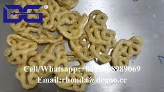 Crunchy car shaped chips snack pellet machinery pellet fryums chips  production line manufacturer