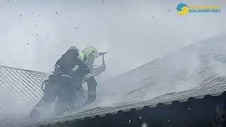 Zolochiv district: rescuers extinguished a garage fire in Zolochiv