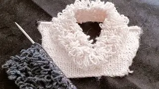 Hermoso punto alfombra para cuellos y puños #20 -Tejido y punto ❤️