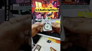3.5 Audio Splitter | 1 Male 2 Female mic audio Y Splitter || Buy Link In Comment Box || Android iOS