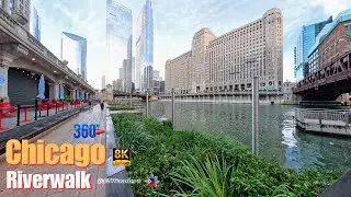 A Moment of Calm: Chicago Riverwalk 360&deg; VR Relaxation | City Oasis in 8K Ultra HD | #usa  #chicago