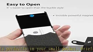 MaxGear Business Card Holder, PU Leather Business Card Case Pocket Card Holders for Men or Women, M