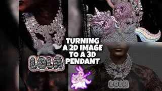 Turning A 2D Image Into A 3D Pendant In GTA 5 RP (FiveM) | Blender 3D Modeling