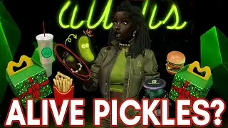 Trying the GRUMPY Fast Food Menu 🍔 + Alive Pickles?! | Second Life Foodie Review