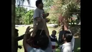 Outbound Training -Slack line-How teammates support is important during activity! - By Yateen Gharat