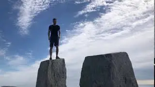 Jumping the Adam and Eve Stone on Tryfan - Leap of Faith
