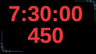 450 Minutes Timer | 7.5 Hours Timer | 7.5 Hours And Minutes Countdown 450