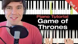 Game of Thrones - Piano Tutorial - Teil 1 - Anfänger deutsch
