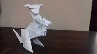 how to make origami kangaroo mother with baby in pouch