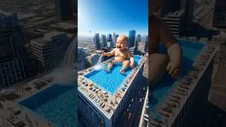 👶😭 Baby&rsquo;s Cry Fills the Pool Again vs Monkey&rsquo;s Heart 💔🐒