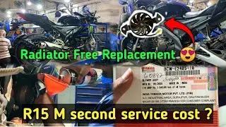 R15m second service information 🤔 | Radiator Fan Not Working 😕