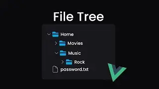 Create this File Tree UI in Vue
