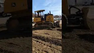 John Deere Bull Dozer Grading