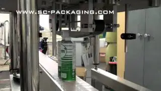 In Line Push On Capping Machine And Pre-Threaded Cap Tightening