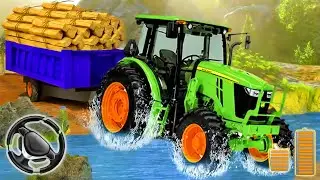 Real Tractor Trolley Cargo Farming Simulation 2 - Offroad Tractor Driving | Android Gameplay