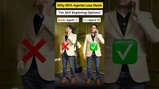 Why 90% Real Estate Agents Lose Deals 🤯 #salestips #salestraining #salesobjections